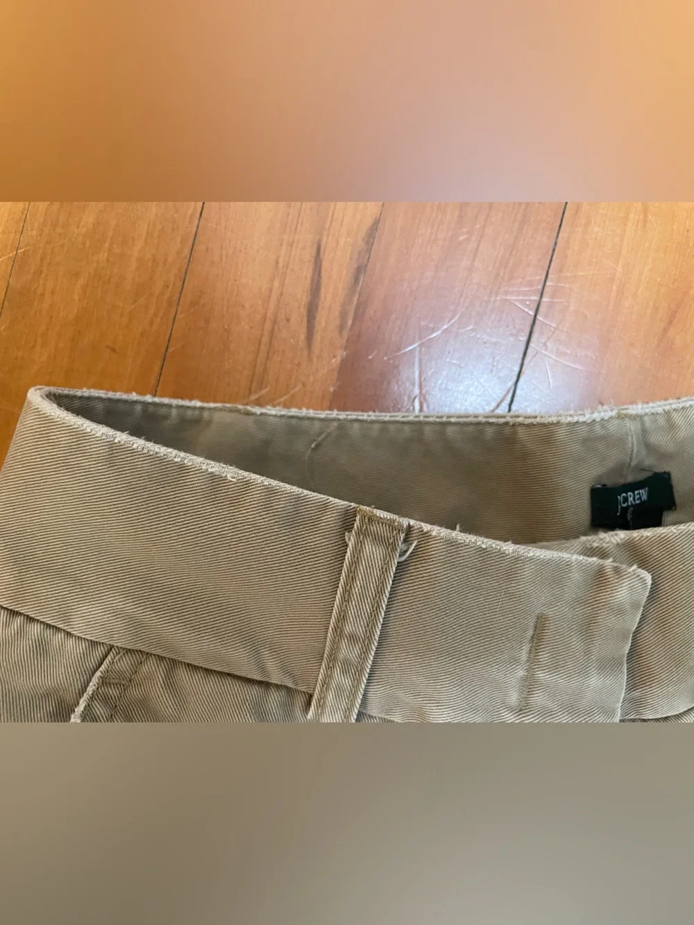 J Crew vintage flannel-lined khaki pants - size 2